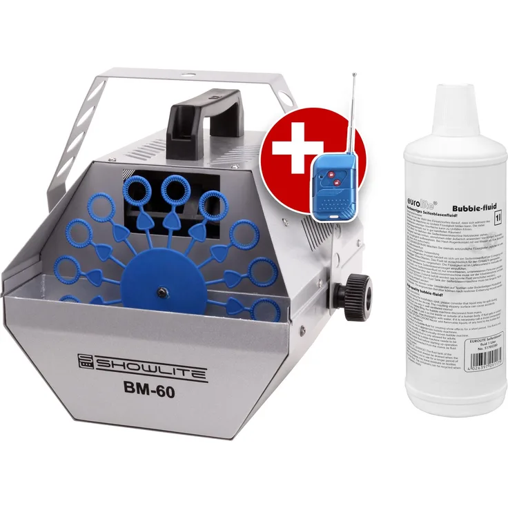 Showlite BM-60 Seifenblasenmaschine inkl. Fluid