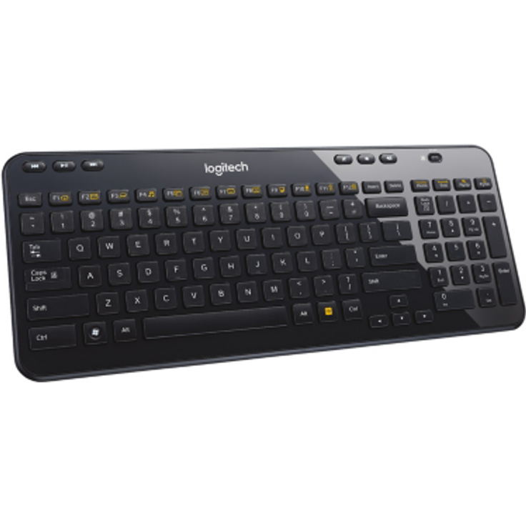 Logitech K360 Kabellose Tastatur, 2.4 GHz Verbindung via Unifying USB-Empfänger, 6 Multimedia-Tasten & 12 F-Tasten, Kompaktes & Leises Design, 3-Jahre Batterielaufzeit, Deutsches QWERTZ-Layout – Bild 2
