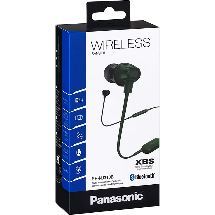 Panasonic RP-NJ310BE-G In-Ear Kopfhörer mit Bluetooth, grün – Bild 6
