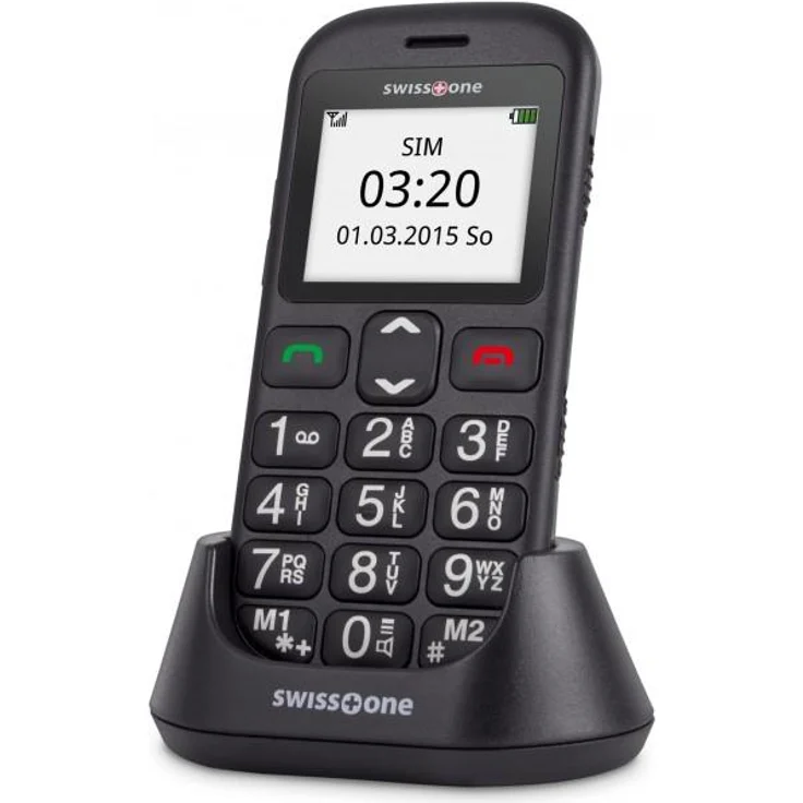 swisstone BBM 320c GSM-Mobiltelefon mit großem beleuchtetem Farbdisplay Schwarz – Bild 4
