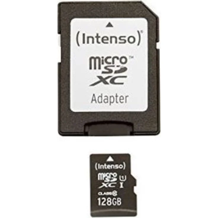 Intenso Micro SDXC 128GB Class 10 Speicherkarte inklusiv SD-Adapter (UHS-I) – Bild 1