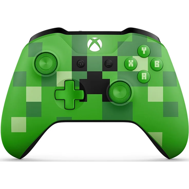 Microsoft Xbox One S Wireless Controller Minecraft Creeper Special Edition Grün (WL3-00057) (PC, Xbox One, Xbox Series) – Bild 1