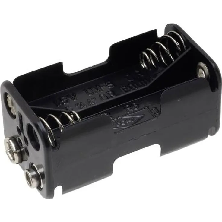 TRU COMPONENTS BH-343-2B Batteriehalter 4x Mignon (AA) Druckknopfanschluss