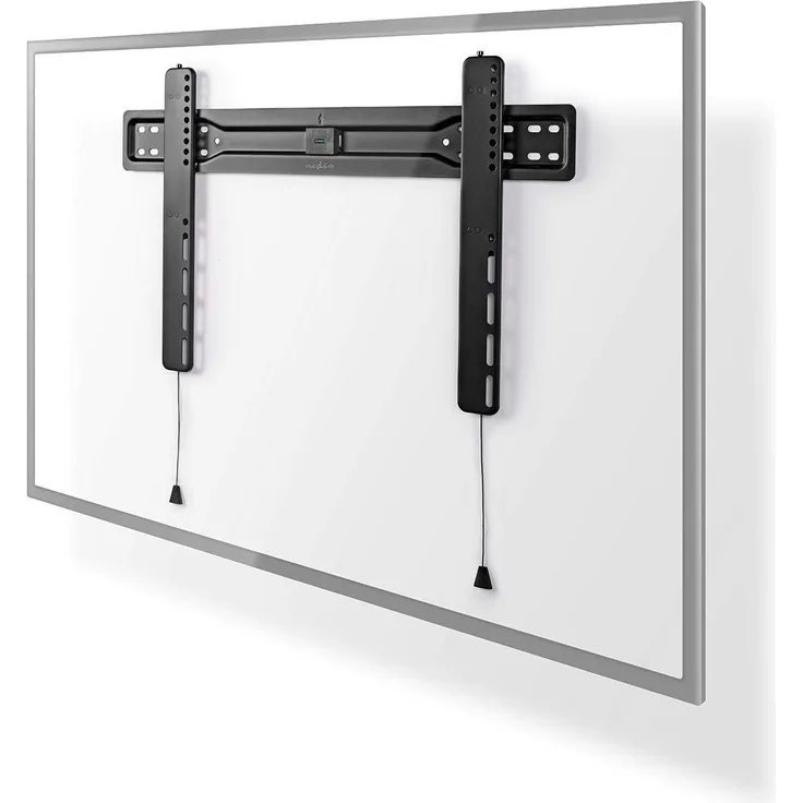 """Nedis - Feststehende TV-Wandhalterung - 37-70"""" - Max. 35 kg - Ultraschlank - Automatische Federverschlüsse mit Schnellverschlusszügen und Integrierter Libelle - Einfache Installation"""
