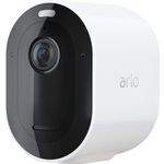 Arlo Pro 4 Spotlight VMC4050P WLAN Überwachungskamera, Kabellos, Innen / Aussen, 2K, Farbnachtsicht, Bewegungsmelder, 6 Monate Akku, 2-Wege Audio, direkte WLAN Verbindung, kein Hub benötigt, Weiß - Preisvergleich