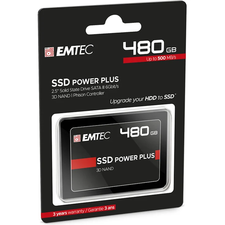 EMTEC X150 Power Plus 3D NAND - Solid-State-Disk - 480 GB - intern - 2.5 Zoll (6.4 cm) - SATA 6Gb/s (ECSSD480GX150) – Bild 6
