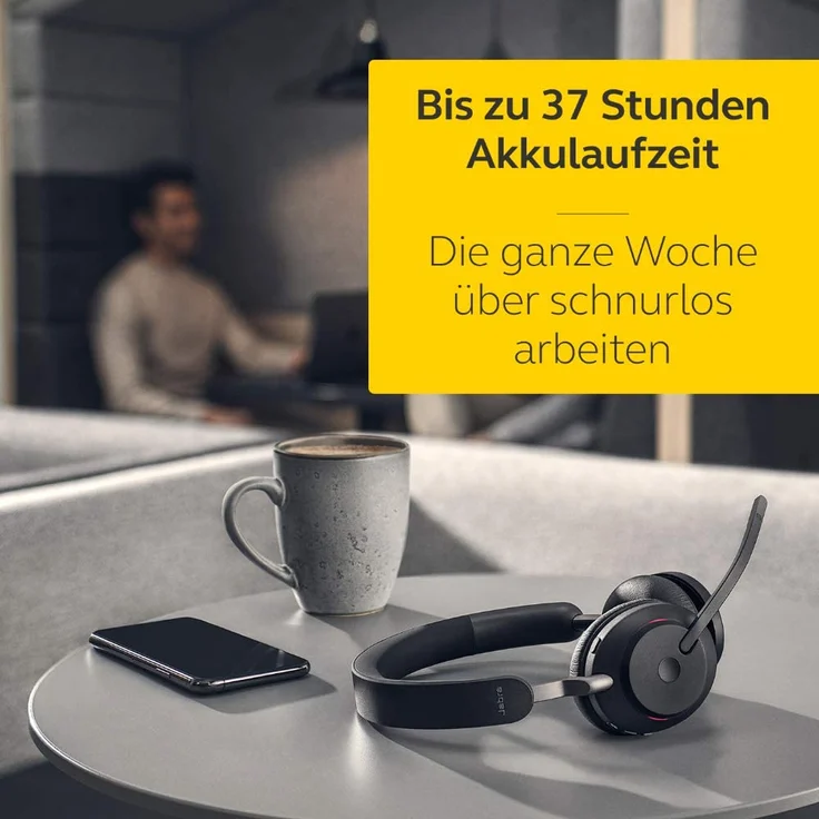 Jabra EVOLVE2 65 USB-C UC Stereo Black – Bild 8