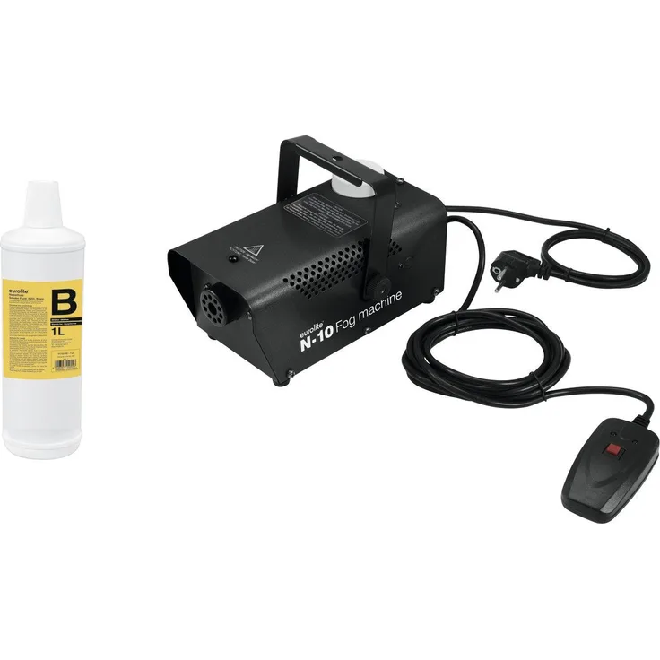 EUROLITE Set N-10 schwarz + B2D Basic Nebelfluid 1l