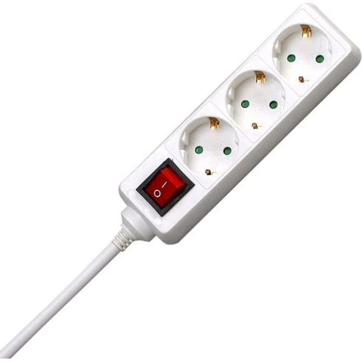 Kopp 129713007 3-Fach Steckdosenleiste, 250 V, arktis-weiß, 1 Stück – Bild 1
