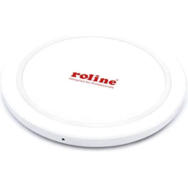 ROLINE Induktions-Lade-Pad für Mobilgeräte, 10W | Lädt EIN kompatibles Smartphone oder andere passende Qi-Geräte | Qi Wireless Charging