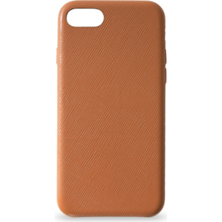 KMP Premium Lederhülle für iPhone 8 - braun - Schutzhülle - extra stabil & leicht - Leder Case