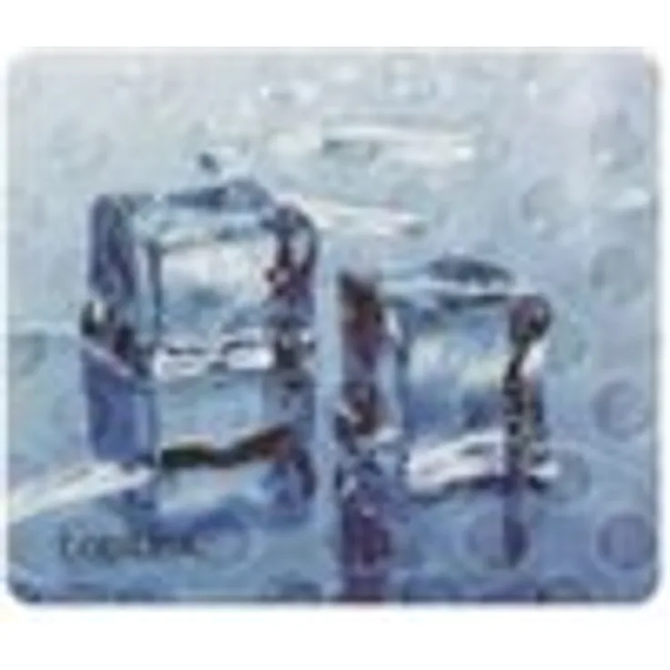 "Logilink ID0152 Mauspad im 3D-Design mit ""Ice Cube""-Motiv und Mikro-Strukturierte Oberfläche blau"