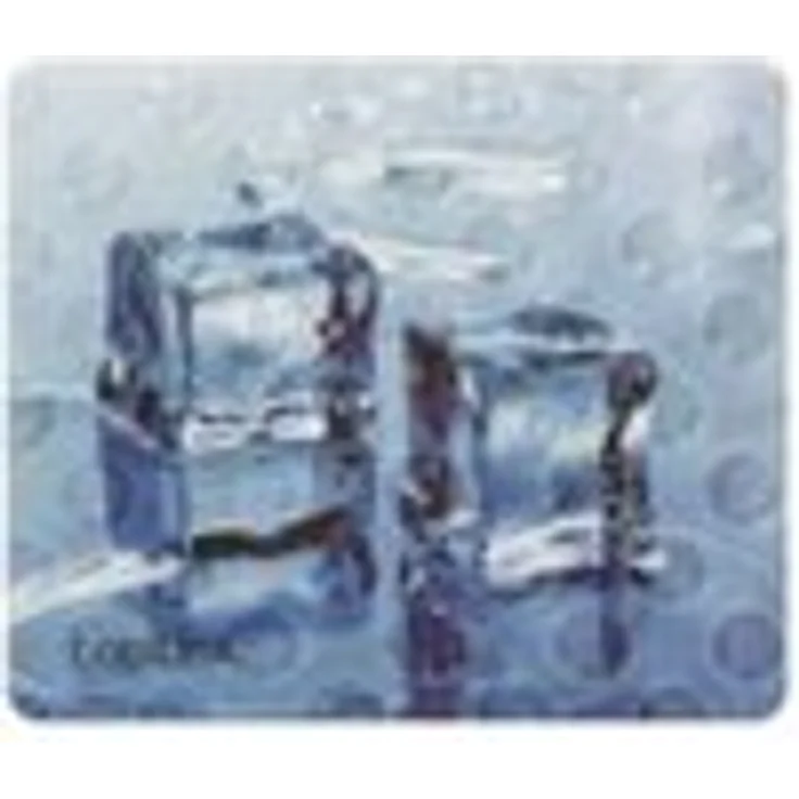"Logilink ID0152 Mauspad im 3D-Design mit ""Ice Cube""-Motiv und Mikro-Strukturierte Oberfläche blau"