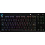 Logitech G Pro Mechanical Gaming Keyboard - Tastatur - backlit - USB - QWERTZ - Deutsch - GX Blue Clicky - Schwarz (920-009389)