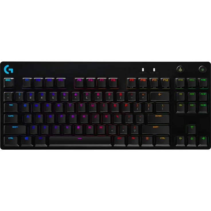 Logitech G Pro Mechanical Gaming Keyboard - Tastatur - backlit - USB - QWERTZ - Deutsch - GX Blue Clicky - Schwarz (920-009389)