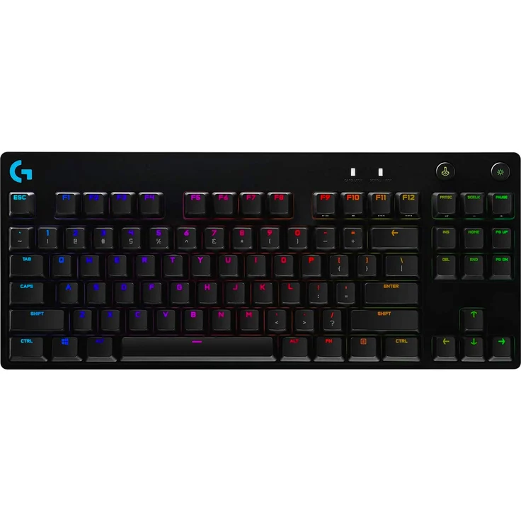 Logitech G Pro Mechanical Gaming Keyboard - Tastatur - backlit - USB - QWERTZ - Deutsch - GX Blue Clicky - Schwarz (920-009389) – Bild 1