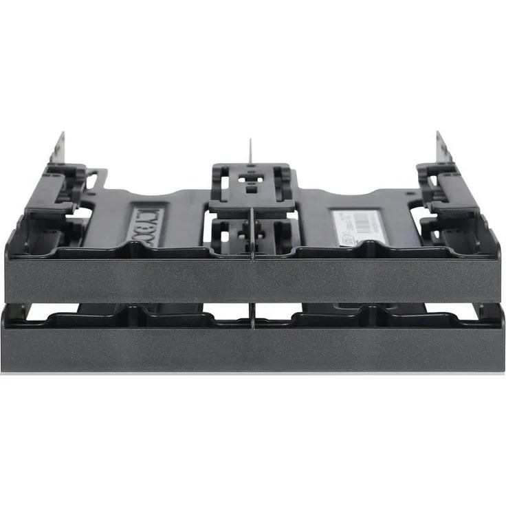 ICY DOCK Einbaurahmen für 4X 2,5 Zoll (6,4cm) SSDs-HDDs in 1x 5,25 Zoll (13,3cm) Flex-Fit Quattro MB344SP