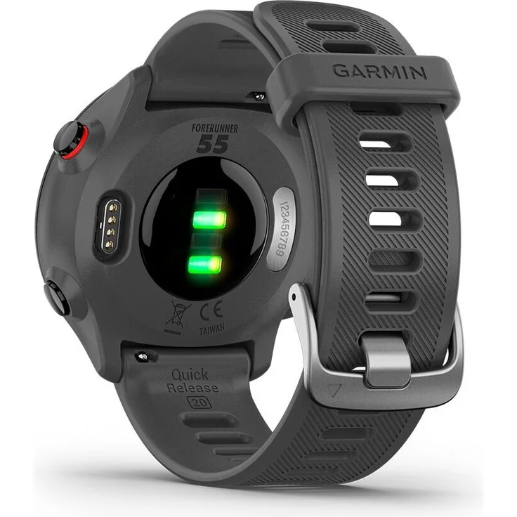 Garmin Forerunner 55 Smartwatch GPS, Unisex, 42mm, Silikonarmband, Schwarz/Dunkelgrau – Bild 3