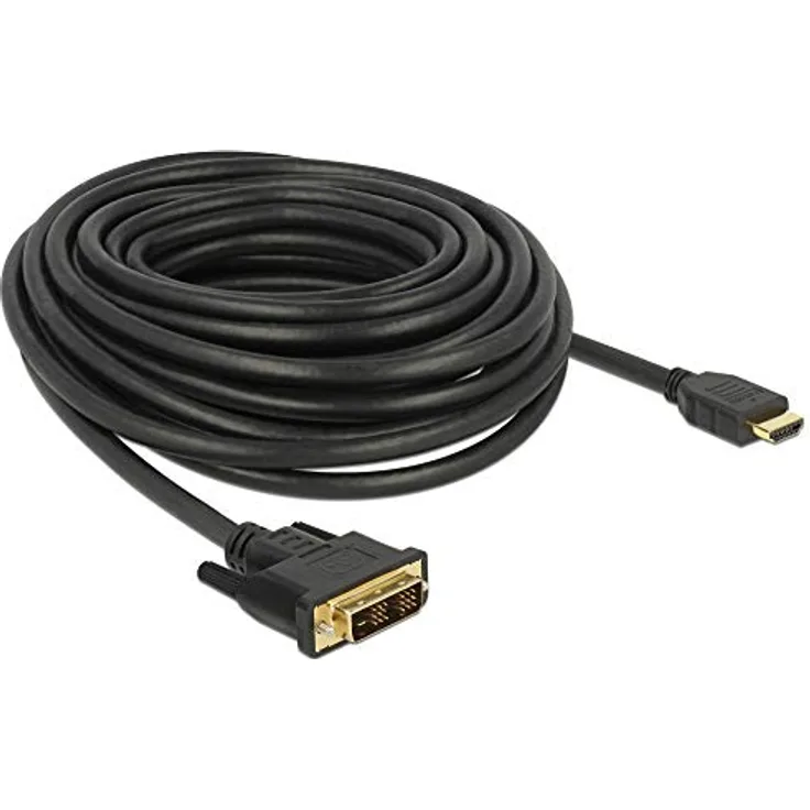 DeLock 85587 10m HDMI Type A (Standard) DVI-D Schwarz Videokabel-Adapter (85587)