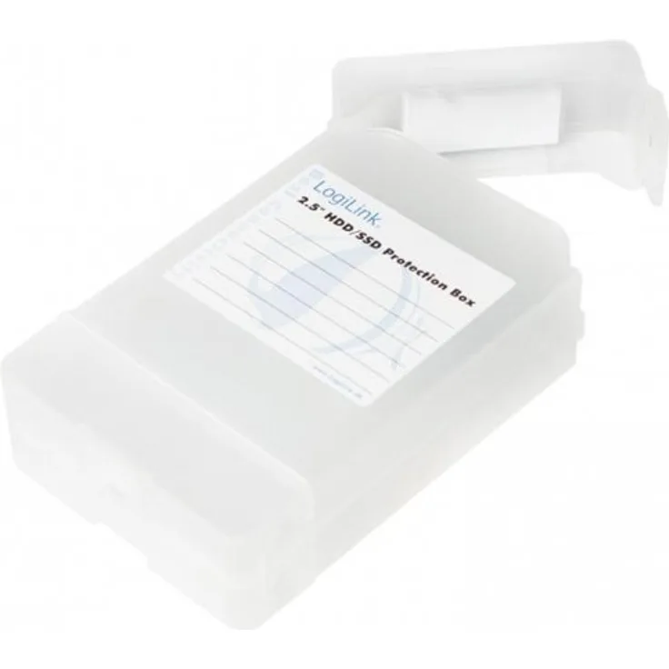 LogiLink UA0133 Festplatte Schutzhülle für 2x 6,35 cm (2,5 Zoll) HDD - SSD, transparent