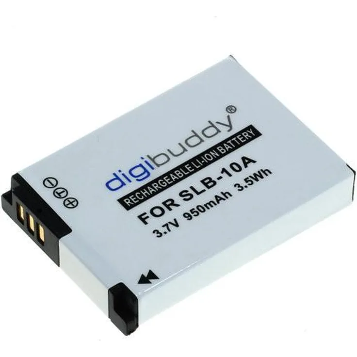digibuddy Akku für Samsung SLB-10A - JVC BN-VH105 Li-Ion Schwarz
