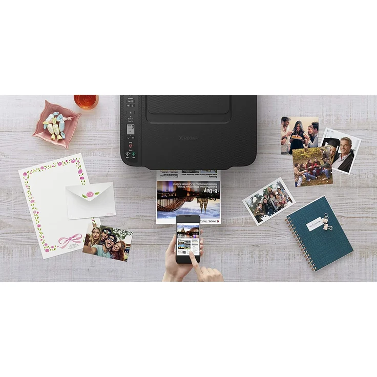 Canon PIXMA TS3450 (3-in-1) Multifunktionsdrucker - (Tintenstrahl) Farbe, Druckgeschwindigkeit: 7,7 s/w, 4 Farbe, Auflösung: 4800 x 1200, WLAN, AirPrint, Cloud Print (4463C006) – Bild 7