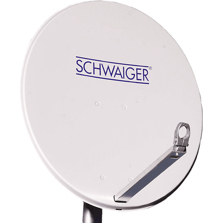 Schwaiger SPI800.2 Alu-Spiegel 80cm mit Logo genietet Weiß (11840210675)