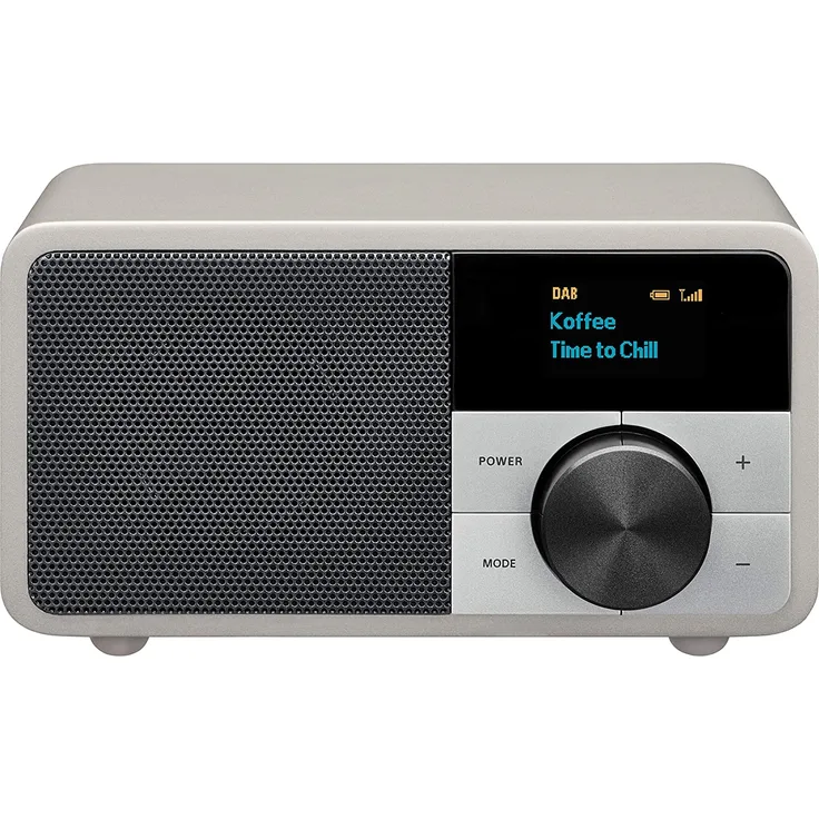 Sangean Genuine Mini DDR-7 DAB+ Tischradio AUX, Bluetooth, UKW Silber (A500419)