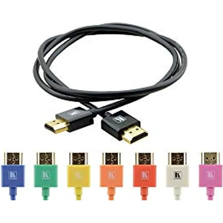 Kramer Electronics 0.6m HDMI m-m - HDMI-Kabel (0,6 m, HDMI Typ A (Standard), HDMI Typ A (Standard), 3840 x 2160 Pixel, 3D, Schwarz)