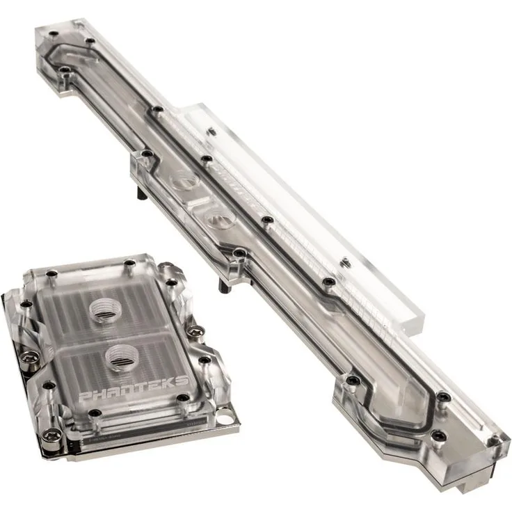 Phanteks Glacier Dominus Extreme Kit, VRM und CPU Wasserblock für Asus Dominus EX M-B, D-RGB LED, Kupfersockel, Intel LGA 3647 Schmaler Sockel P