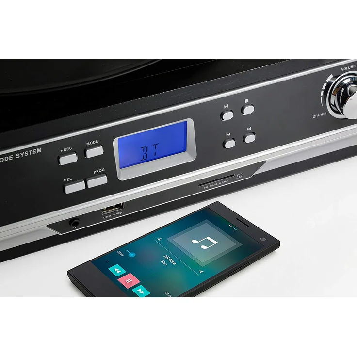 Technaxx TX-22+ Bluetooth Platten-Kassettendigitalisierer 4717 von LPs und Audiokassetten schwarz – Bild 3