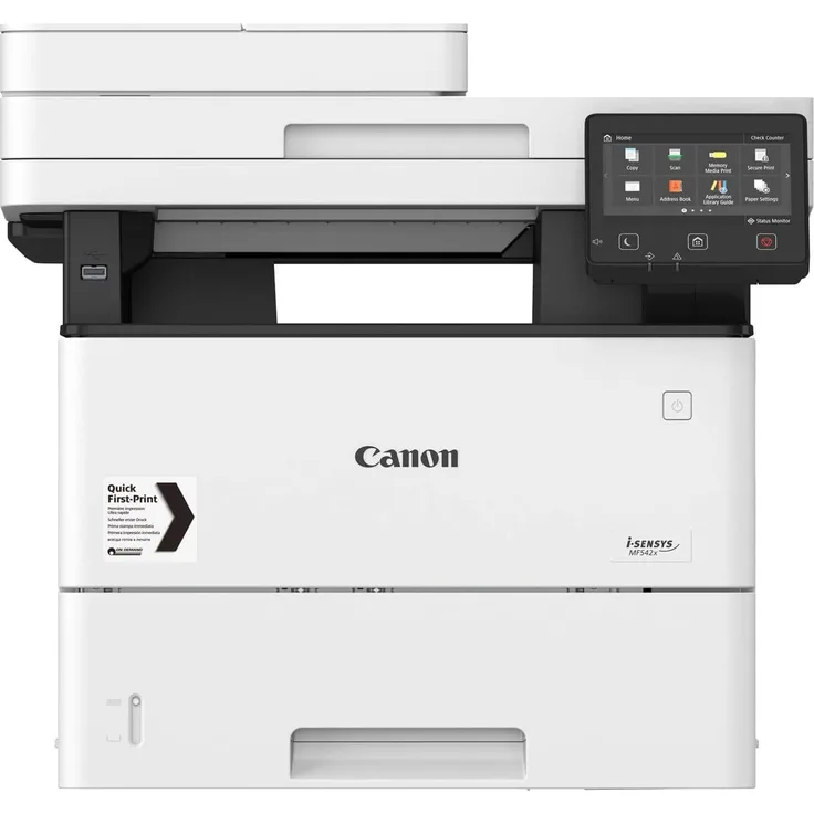 Canon i-SENSYS MF542x (4-in-1) Multifunktionsdrucker - (Laser) Mono, Druckgeschwindigkeit: 43 s/w, 36 Farbe, Auflösung: 600 x 600, USB, LAN, WLAN, AirPrint, Wi-Fi Direct, Cloud Print (3513C004)