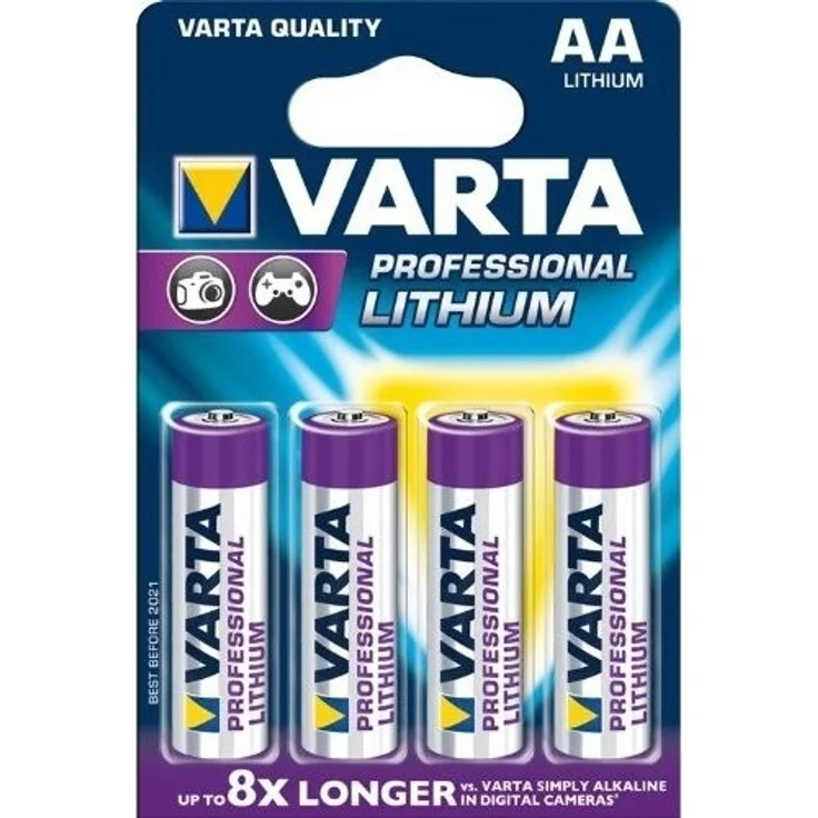Varta Professional Lithium AA (Silber, Violett)