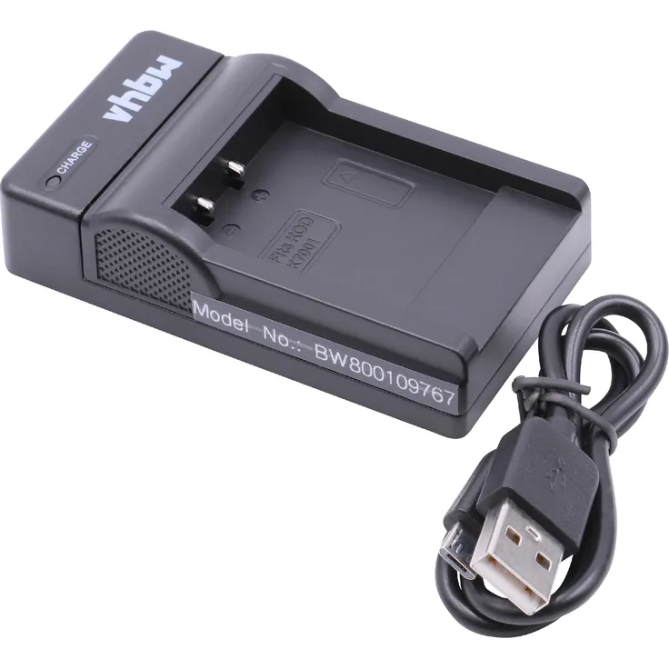 vhbw Micro USB Ladegerät Ladekabel passend für Kamera Akku BenQ DCL1050, Aigo T-1000, T-1228, Hitachi DZ-HV584E, SB-360, PB-360T.