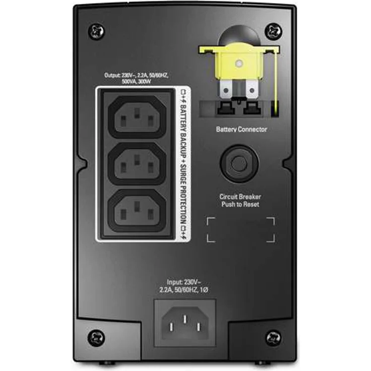APC Back-UPS BX - BX500CI - Unterbrechungsfreie Stromversorgung 500VA (AVR, 3 IEC Ausgänge) – Bild 1