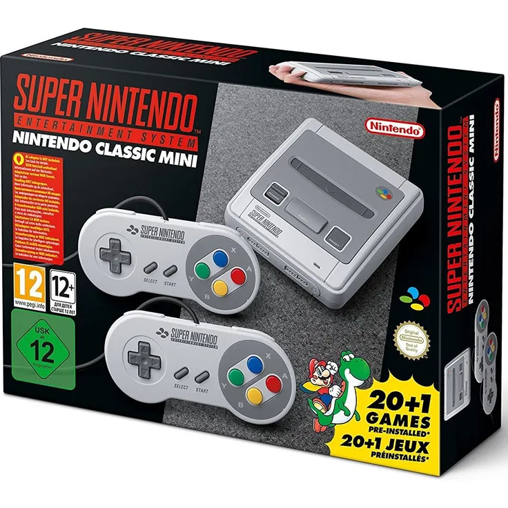 Nintendo Classic Mini: SNES Grau 512MB inkl. 21 Spiele