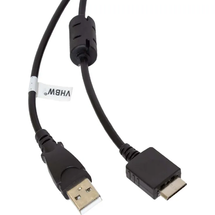 vhbw USB Datenkabel (Typ A auf MP3 Player) Ladekabel 150cm passend für Sony Walkman NWZ-S638F, NWZ-S638FREDWMMP3 Player