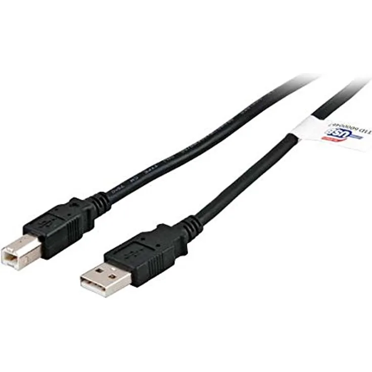 USB2.0 Premium Anschlusskabel, A auf B, schwarz, 1,0m (K5256SW.1)