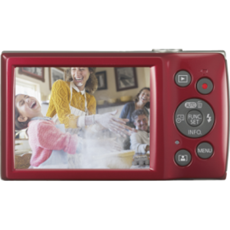 Canon IXUS 185 Digitalkamera (20 MP, 6,8cm (2,7 Zoll) LCD, Display, DIGIC 4+, 8x optischer Zoom, Smart Auto, HD Movies, USB, 720p) rot – Bild 3