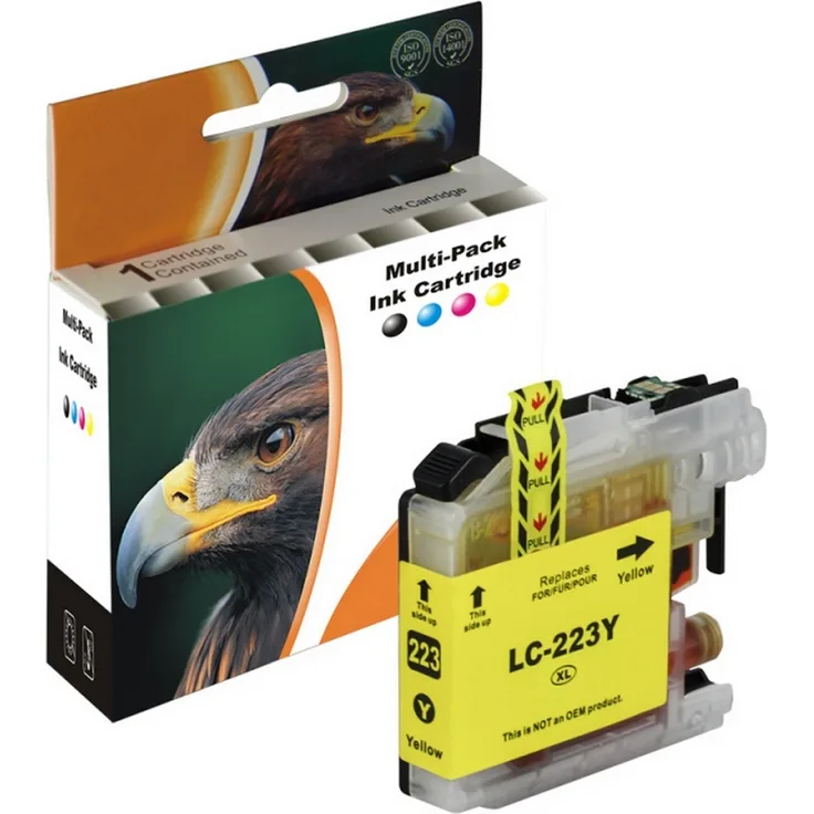 D&C Tintenpatrone ersetzt Brother L-223 YELLOW xl