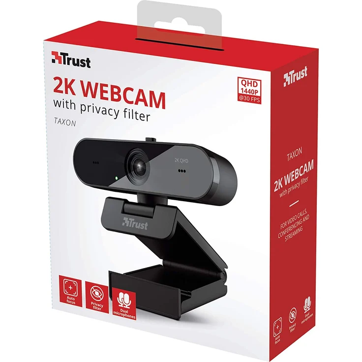 Trust Taxon - Web-Kamera - Farbe - 2560 x 1440 - Audio - USB 2.0 – Bild 2
