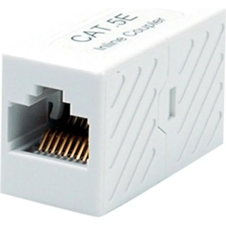 ROLINE RJ45 Kupplung UTP Cat5e I Netzwerkkabel Adapter I Weiss