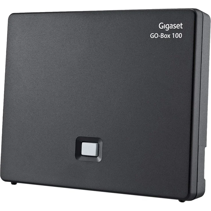 Gigaset GO-Box 100 DECT Basisstation, Verbindung analog über TAE-Anschluss oder per LAN-Kabel an Ihrem Router, kompatibel mit 6 Gigaset Mobilteilen, schwarz – Bild 2