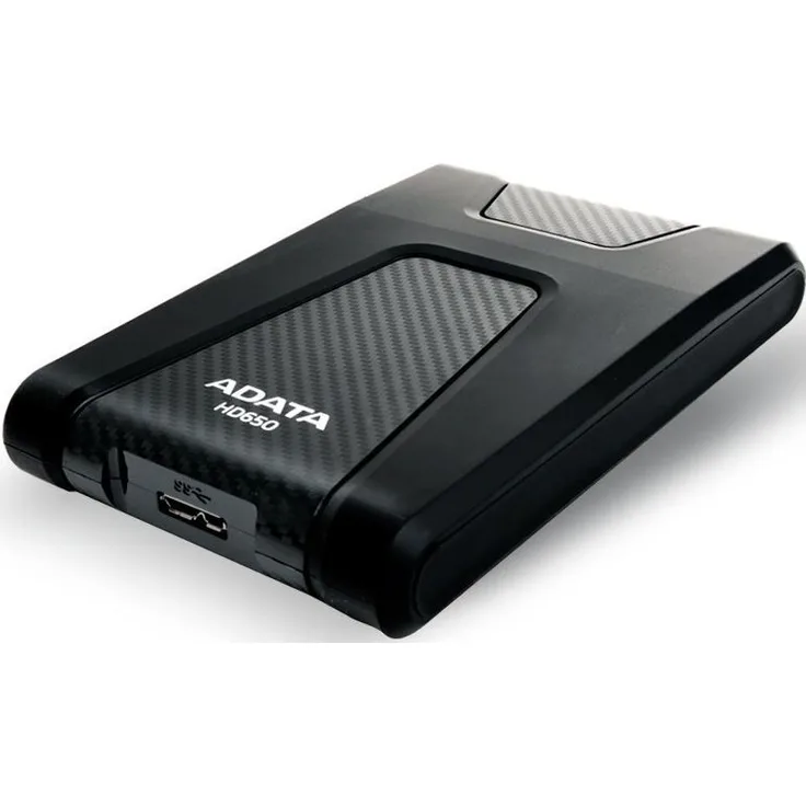 ADATA DashDrive Durable HD650 - Festplatte - 1 TB - extern (tragbar) - 2.5 Zoll (6.4 cm) - USB 3.0 - Schwarz (AHD650-1TU3-CBK)