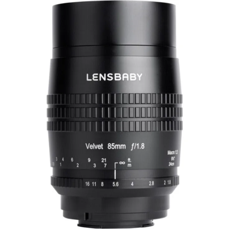 Lensbaby Velvet 85 Sony E - Porträt und Makro Objektiv - ideal für samtige Bokeh-Effekte und kreative Unschärfe - Brennweite 85 mm, Blende f-1,8 - 1:2 Makro Vergrößerung mit 24 cm Naheinstellgrenze - passend für Sony Systemkameras und Spiegelreflexkameras