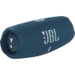 JBL Charge 5 Bluetooth-Lautsprecher mit 20 Stunden Akkulaufzeit, Powerbank, PartyBoost, wasserfest blau
