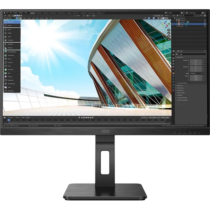 AOC 27P2Q - 27 Zoll, Full HD (1920 x 1080 Pixel), IPS-Panel, 75Hz, 4ms, 250cd/m² (27P2Q) – Bild 6