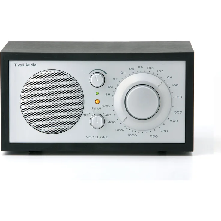 Tivoli Audio Model One Küchen-Radio (analoges Tisch-Radio, kompaktes Echtholz-Gehäuse, Retro-Optik, Full-Range Lautsprecher)