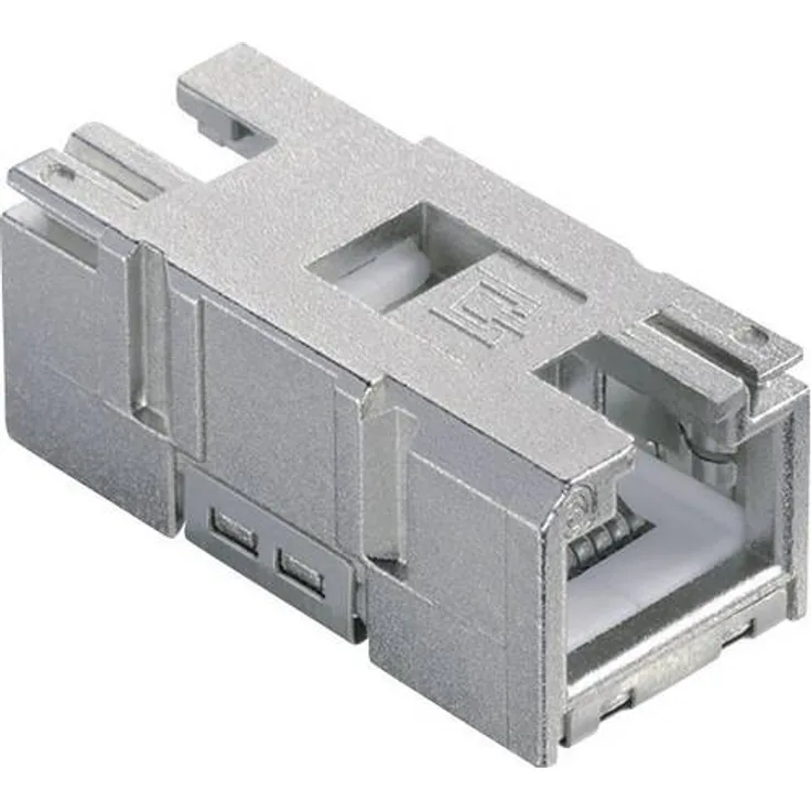 Metz Connect RJ45-Einbaukupplung Kupplung, gerade Pole: 8P8C 1401200810 mI Grau 1401200810 mI 1St.