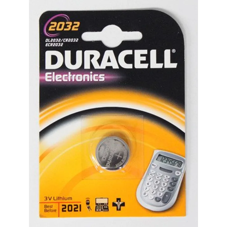Duracell DL-CR2032 Batterien (Lithium, Button-Coin, 3 V) Silber